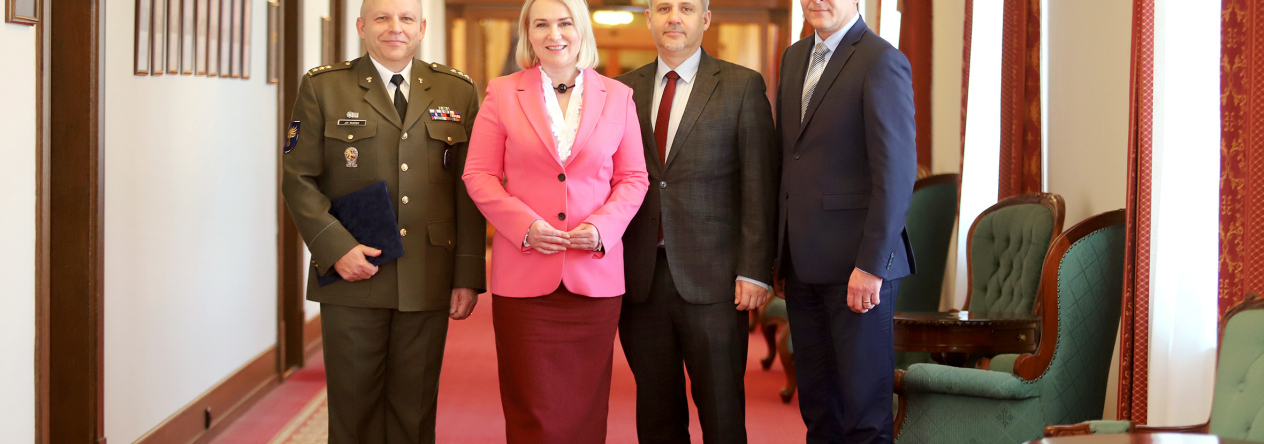 Inaugurace nového náčelníka Vojenské policie plukovníka gšt. Jiřího Ročka