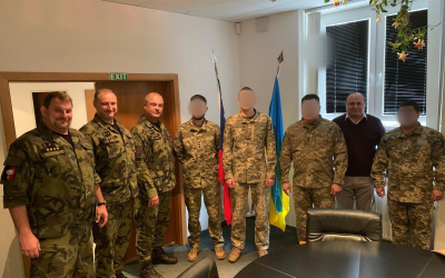 Příslušníci Vojenské policie spolu s ukrajinskými kolegy