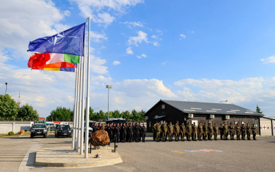 Nástup k příležitosti předání operačního úkolu a ocenění 4. jednotky VP