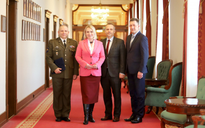 Inaugurace nového náčelníka Vojenské policie plukovníka gšt. Jiřího Ročka