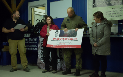 šek pro nezletilého syna podporučíka in memoriam Milana Štěrby