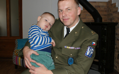 major Jiří Svoboda s Jakubem