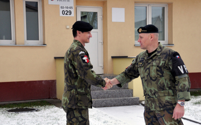 plukovník gšt. Roman Bis navštívil nové pracoviště Vojenské policie v Jindřichově Hradci