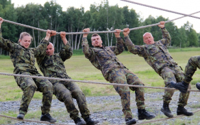 Bosna Challenge přechod na laně