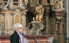 ministryně obrany Karla Šlechtová při smuteční řeči