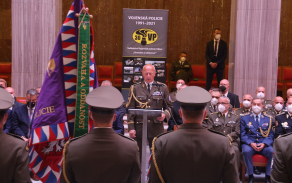 Projev náčelníka Vojenské policie brigádního generála Miroslava Murčeka